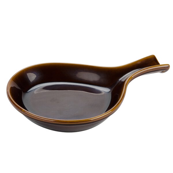 18 oz. Caramel China Fry Pan Server - 12/Case