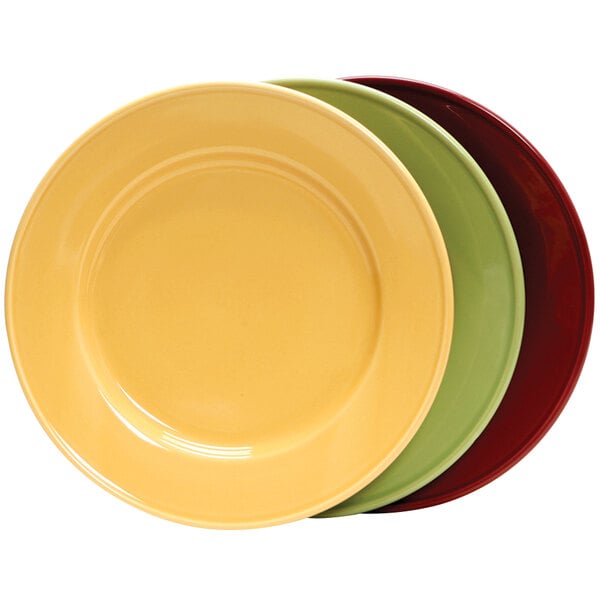 7 1/2" Assorted  Colors  China Plate - 36/Case