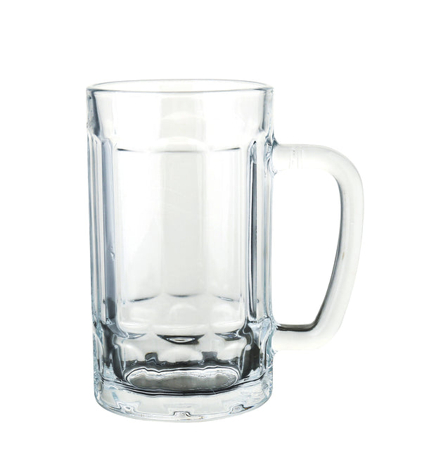 Yanco AM-715 Aqua Mist Beer Glass H5 3/4" x T3" x B3 3/8" x D3 3/8" Beer Mug 15 oz – 24/Case
