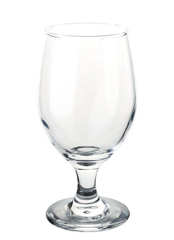 Yanco AS-114 Aqua Spirits Goblet Glass H6 1/2" x T2 3/4" x B3" x D3 3/8" Banquet Goblet 14 oz – 24/Case
