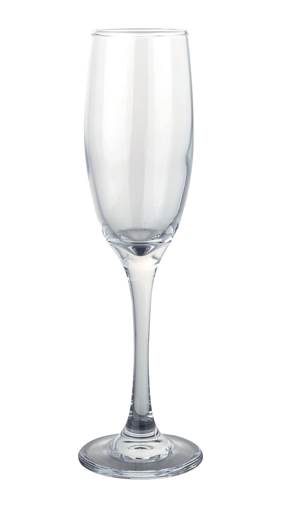 Yanco AS-406 Aqua Spirits Flute Glass H9" x T2" x B2 5/8" x D2 5/8" Flute 6.25 oz – 24/Case