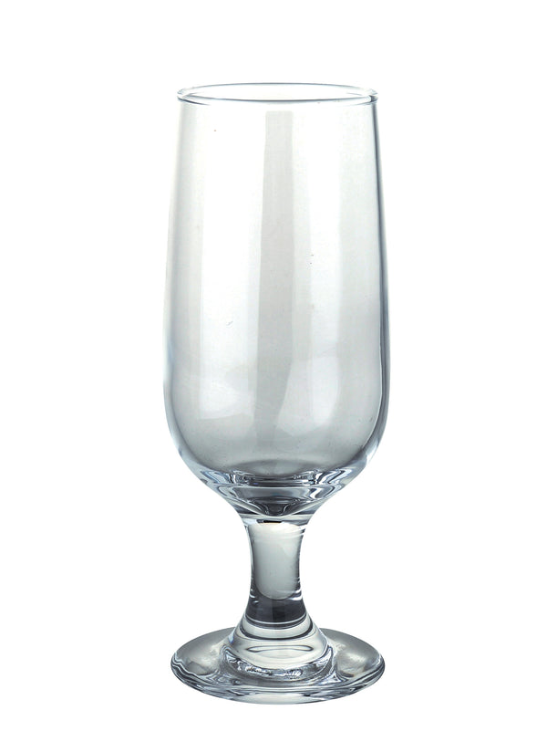 Yanco AS-412 Aqua Spirits Beer Glass H 7 1/8" x T2 1/2" x B2 3/4" x D2 7/8" Beer 12 oz – 24/Case