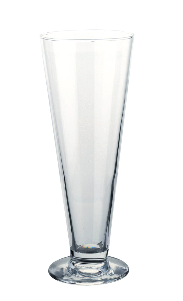 Yanco AS-413 Aqua Spirits Beer Glass H8 3/8" x T3 1/8" x B2 7/8" x D3 1/8" Tall Beer 13.5 oz – 24/Case