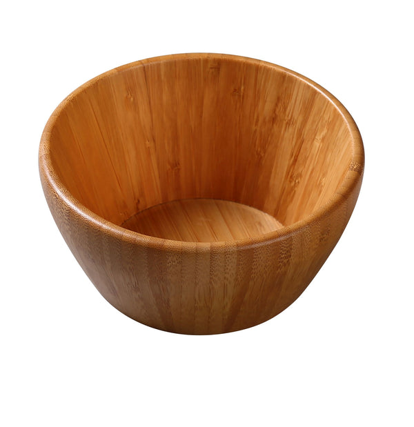 Yanco BB-205 Bamboo & Wood Salad Bowl 5 3/4" x 2 1/2" Small Bowl 15 oz – 12/Case
