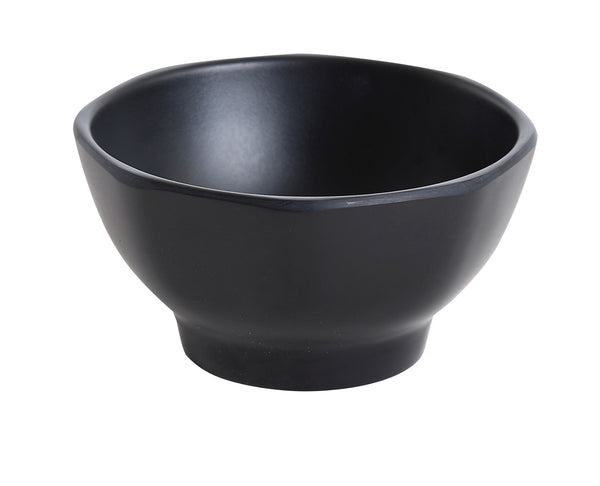 Yanco BP-3104 Black Pearl Soup Bowl 4 1/2" x 2 1/2" Miso Soup Bowl 10 oz – 48/Case