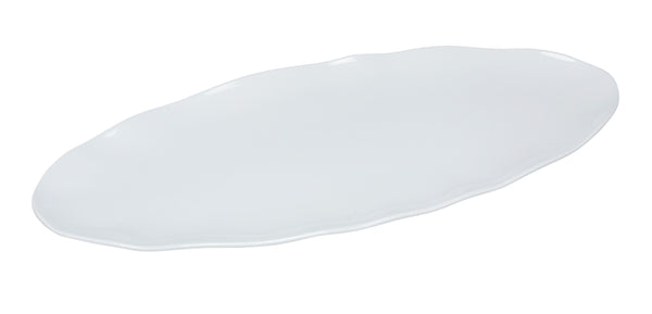 Yanco CAT-2030W Catering Serving Platter 30" x 12" Oval Platter - White – 6/Case