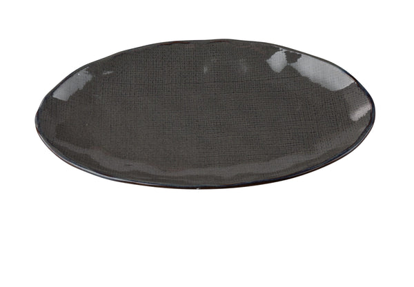 Yanco CB-210 Cowboy Appetizer Platter 10" x 6 1/4" x 1" Oval Coupe Plate – 24/Case