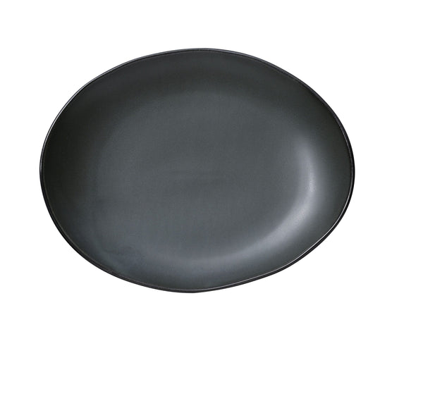 Yanco CH-213 Champs Dinner Plate 13" x 10 1/2" x 1 1/2" Oval Plate – 12/Case