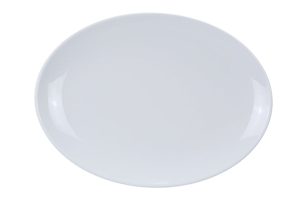 Yanco CO-212 Coupe Pattern Serving Platter 12" x 8 1/2" Rectangular Platter – 12/Case
