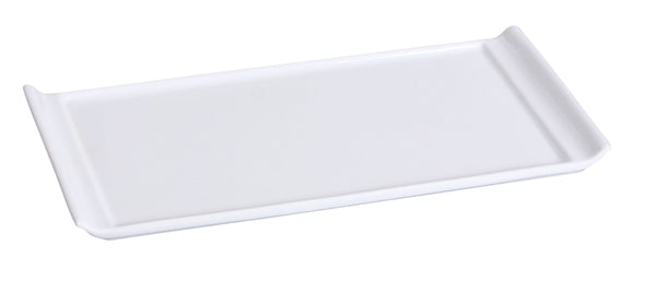 Yanco FU-1311 Fuji Serving Platter 11 1/4" x 7" Rectangular Display Plate – 12/Case