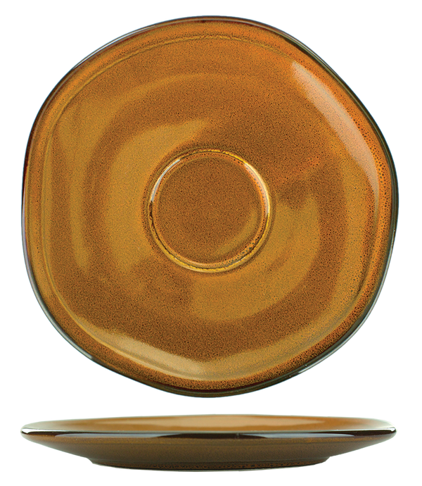 ITI LU-2-TA Luna™ Stoneware Terracotta Saucer 5-3/4" 5-.75"D – 24/Case