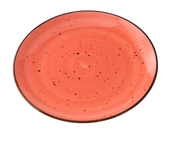 Yanco LY-1112CR Lyon-Coral Dinner Plate 12 1/4" x 1 1/4" Coupe Plate Coral – 12/Case