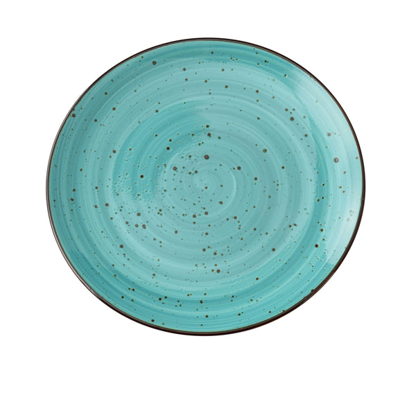 Yanco LY-1112TQ Lyon-Turquoise Dinner Plate 12 1/4" x 1 1/4" Coupe Plate Turquoise – 12/Case