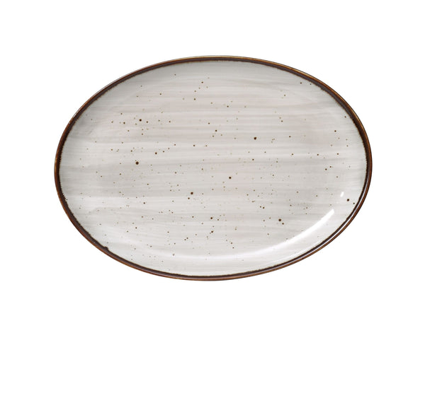 Yanco LY-2110 Lyon Dinner Plate 10 x 7" x 1" Coupe Platter – 24/Case