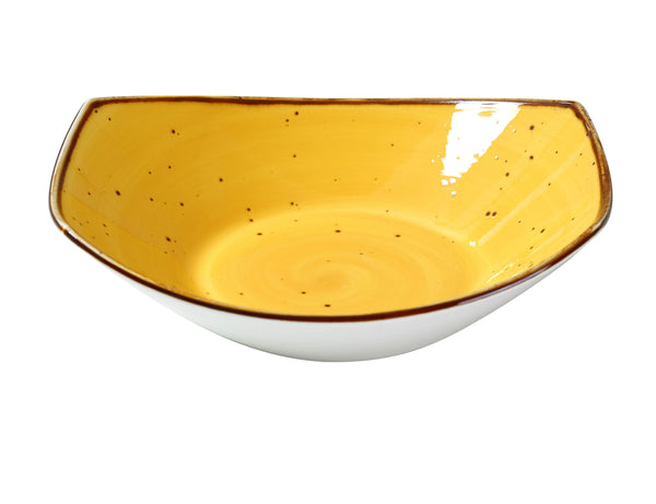 Yanco LY-309YL Lyon-Yellow Pasta Bowl 9" x 7 7/8" x 2 3/8" Pasta/Salad Plate 20 oz Yellow – 24/Case