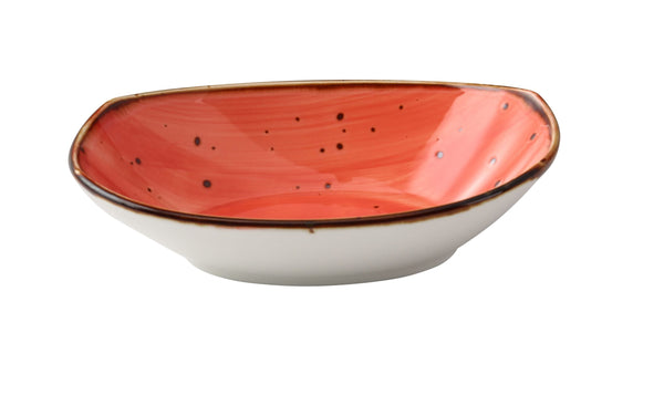 Yanco LY-409CR Lyon-Coral Salad Bowl 9" x 6 1/4" x 2 3/8" Oval Bowl 20 oz Coral – 12/Case