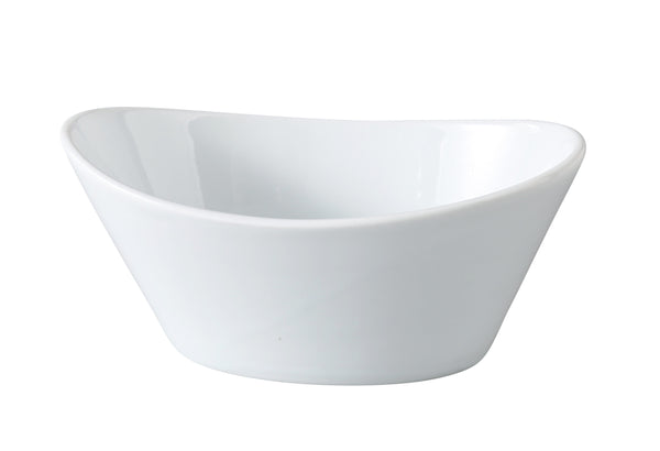 Yanco ML-705 Main Land Dessert Bowl 5 1/2" x 3 1/4" x 2" Oval Fruit Bowl 6.5 oz – 36/Case