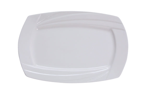 Yanco MM-10-RT Miami Dinner Plate 10" x 7" Rectangular Plate – 24/Case