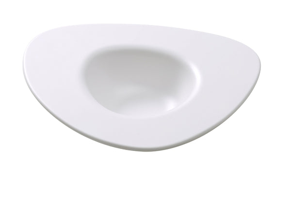 Yanco MO-410 Moderne Dessert Bowl 10 1/2" x 9" x 2" Dessert Plate 10 oz – 24/Case