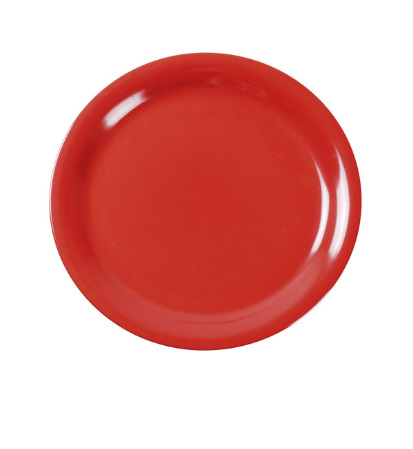 Yanco MS-109RD Milestone Dinner Plate 9" Narrow Rim Round Plate Orange Red – 24/Case