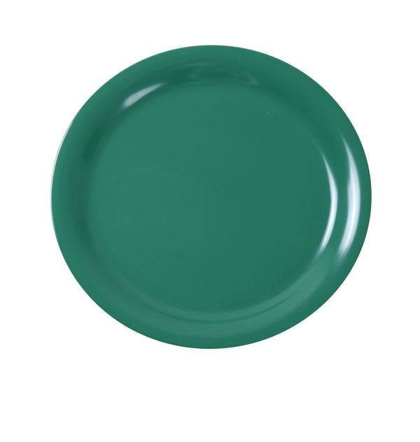Yanco MS-110GR Milestone Dinner Plate 10 1/2" Narrow Rim Round Plate Green – 24/Case