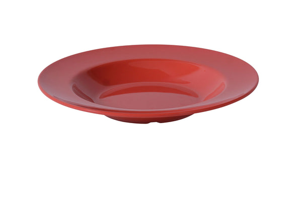 Yanco MS-5809RD Milestone Pasta Bowl 9 1/4" x 1 1/4"H Pasta Bowl - 13 oz Orange Red – 24/Case