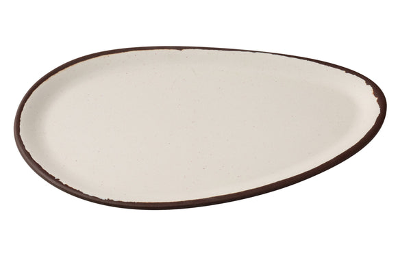 Yanco NA-214 Nature Art Dinner Platter 14" x 9 3/4" x 1/2" Oval Plate – 12/Case