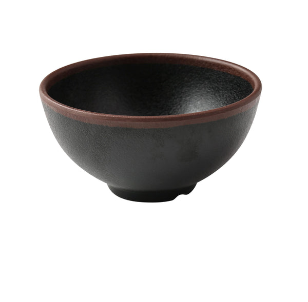 Yanco NA-504BK Nature Art Rice Bowl 4 1/2" x 2 1/4" Rice Bowl 10 oz – 48/Case