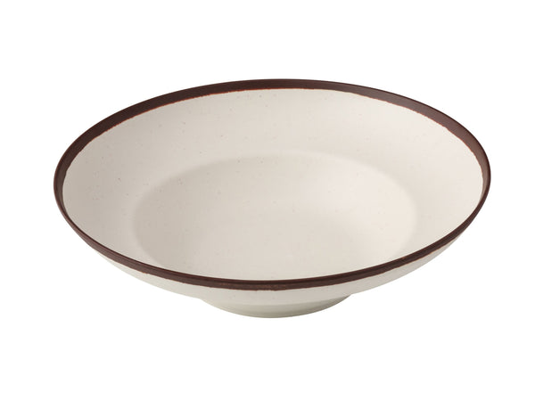 Yanco NA-811 Nature Art Mediterranean Pasta Bowl 11 1/8" x 7" x 3 1/4" Deep Mediterranean Bowl 20 oz – 12/Case