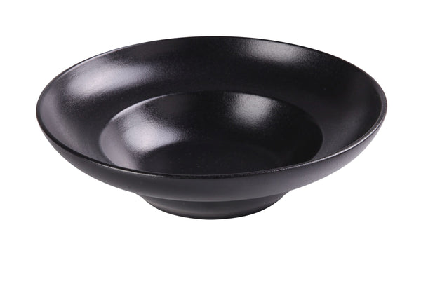 Yanco NB-711 Noble Black Mediterranean Pasta Bowl 11" x 3-1/4" Deep Mediterranean Bowl 20 oz, Inner Diameter 7" – 12/Case