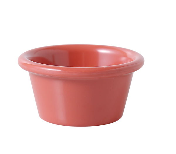 Yanco NC-536RD Accessories (Melamine) Ramekin 2 7/8", 2 oz Smooth Ramekin Orange Red – 72/Case
