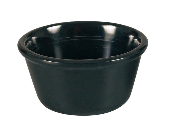 Yanco NC-537BK Accessories (Melamine) Ramekin 3 1/4", 3 oz Smooth Ramekin Black – 72/Case