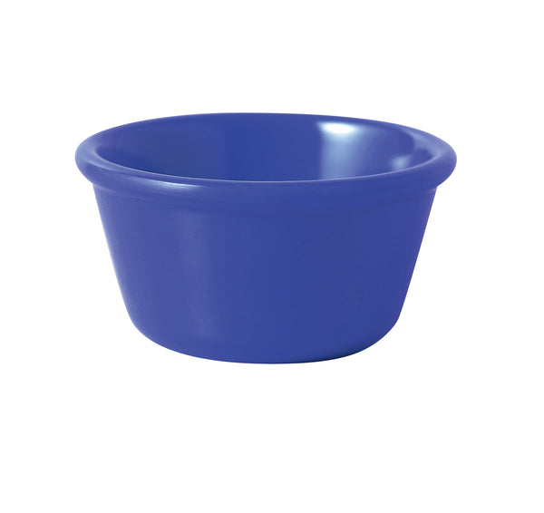 Yanco NC-538BU Accessories (Melamine) Ramekin 3 3/8", 4 oz Smooth Ramekin Blue – 72/Case