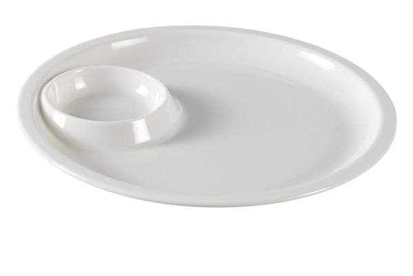 Yanco NC-7521 Compartment Collection Round Compartment Tray 10" Round Divided Compartment – 24/Case