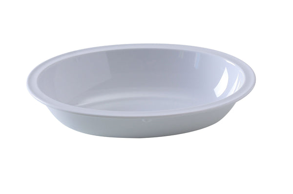 Yanco NS-048W Nessico Pasta Bowl 10 3/4" x 7 3/4" x 2 1/2" Oval Bowl 48 oz White – 24/Case