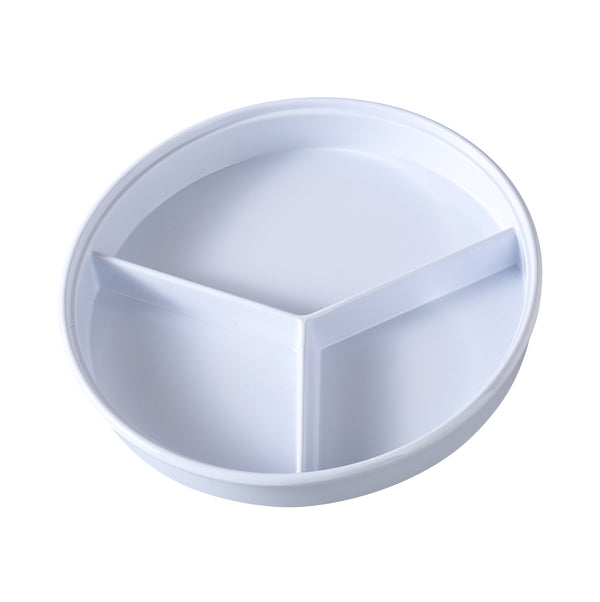 Yanco NS-608-1W Nessico Divided Server 8 1/4" Deep Divided Server W/Lid White – 12/Case
