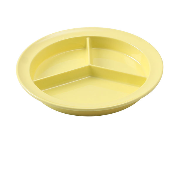 Yanco NS-701Y Nessico Compartment 9" Deep Compartment Plate Yellow – 24/Case