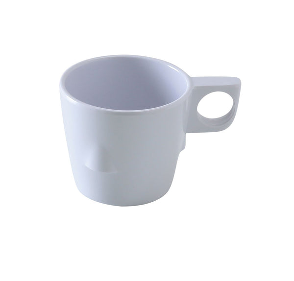 Yanco NS-9011W Nessico Coffee Cup 3" x 2 3/4"H Bulbous Cup 8 oz – 48/Case