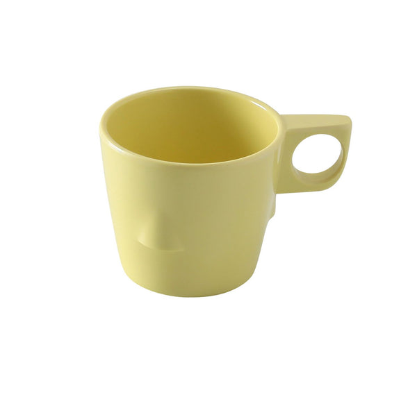 Yanco NS-9011Y Nessico Coffee Cup 3"X 2 3/4" Stackable Bulbous Cup 8 oz Yellow – 48/Case