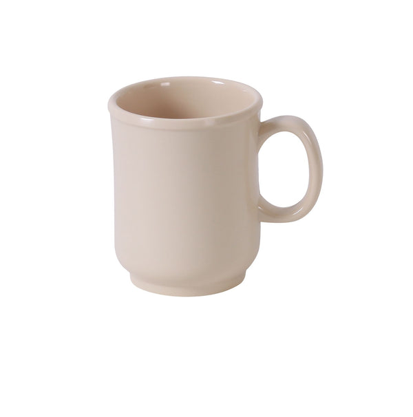 Yanco NS-901T Nessico Coffee Mug 3" x 3 5/8"H Bulbous Mug 8 oz Tan – 48/Case
