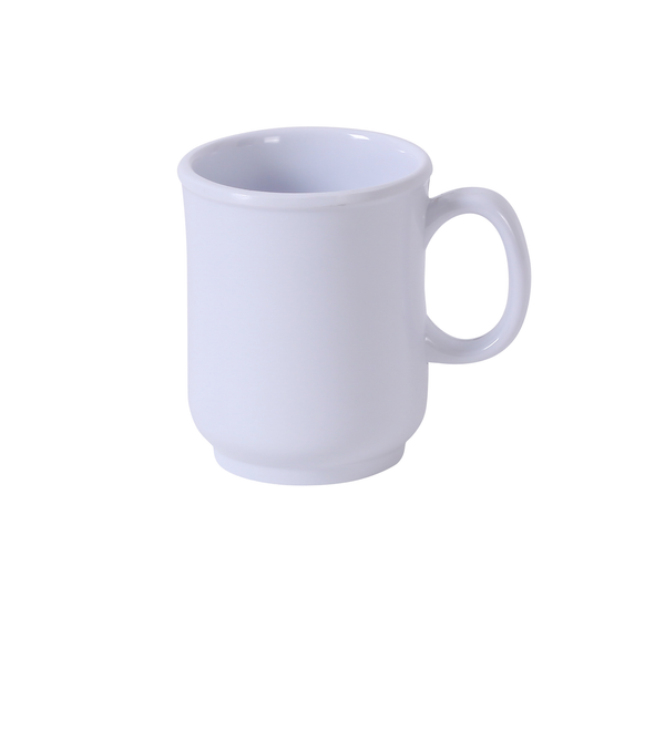 Yanco NS-901W Nessico Coffee Mug 3"X 3 5/8"H Bulbous Mug 8 oz White – 48/Case