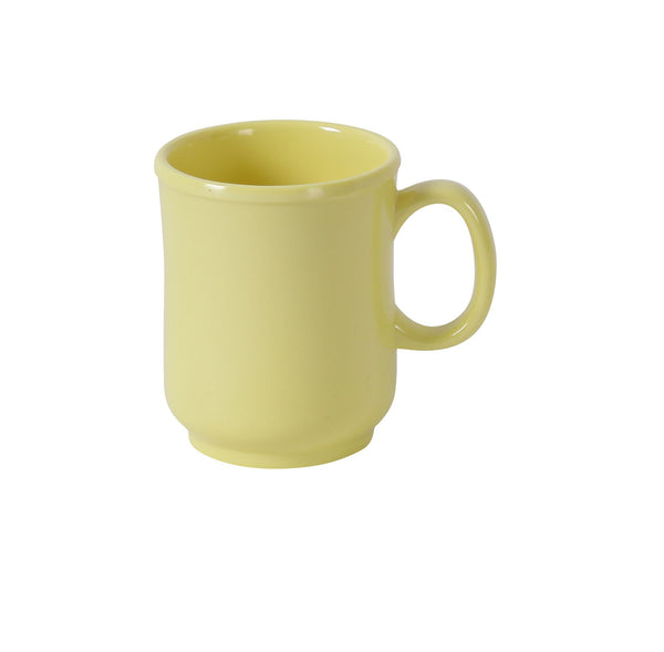 Yanco NS-901Y Nessico Bulbous Mug 3" x 3 5/8"H Bulbous Mug 8 oz Yellow – 48/Case
