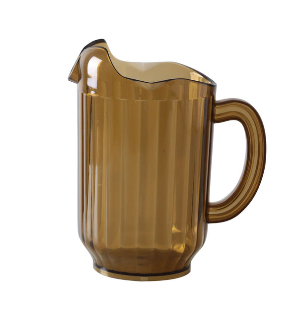 Yanco PC-060A Pitcher Pitcher 3 Spout Plastic Pitcher Amber 60 oz – 12/Case