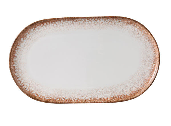 Yanco PR-215 Porto Serving Platter 15 1/2" x 9" x 1" Coupe Oval Plate – 12/Case