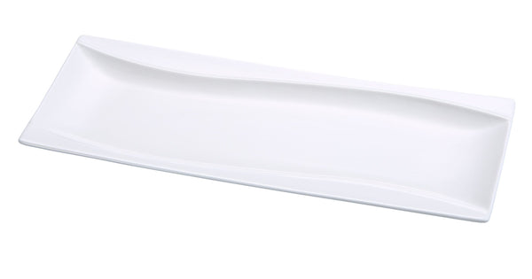 Yanco SW-215 Sea Wave Serving Platter 15" x 5 5/8" Rectangular Plate – 12/Case