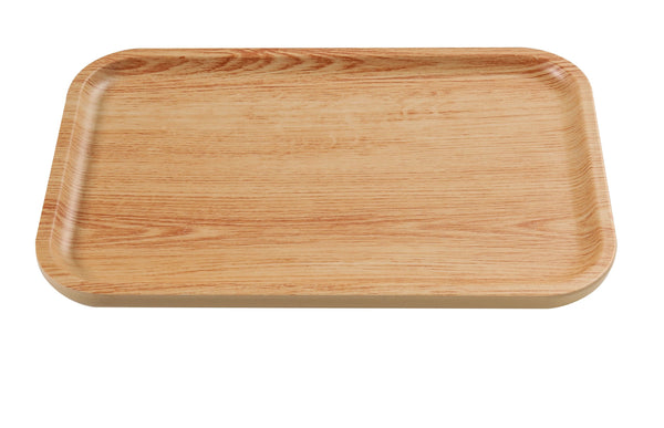 Yanco WD-2209 Wooden Tray Serving Platter 9 3/4" x 5 1/2" Rectangular Plate – 36/Case