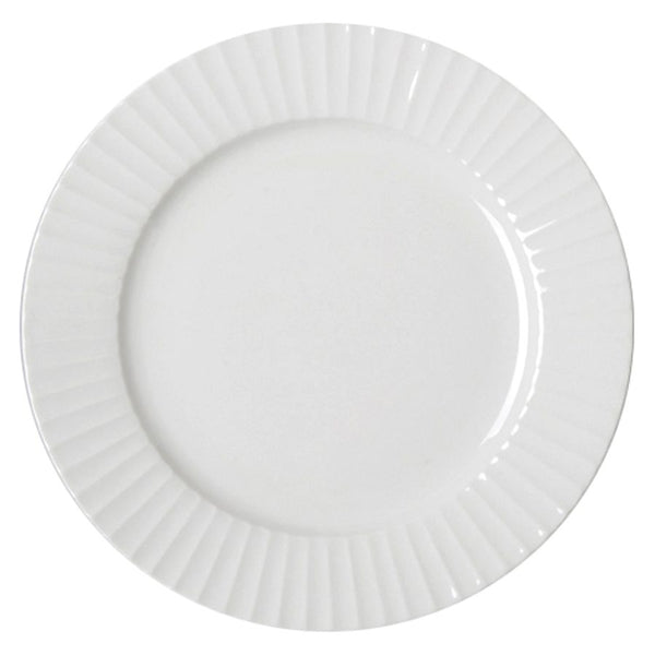 8 1/4" Metropolis Embossed Rim Flat Plate – 12/Case
